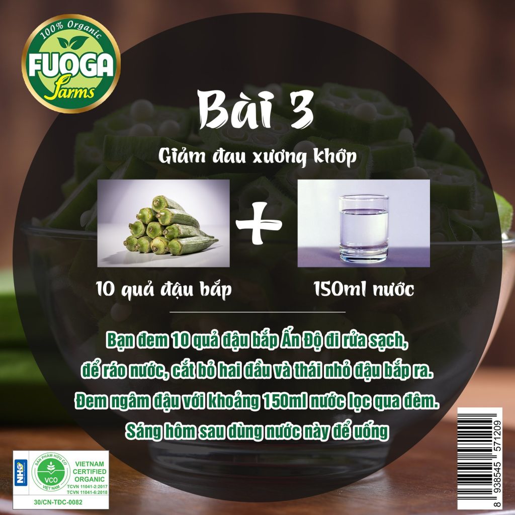 Bài thuốc chữa bệnh khô khớp từ đậu bắp Ấn Độ