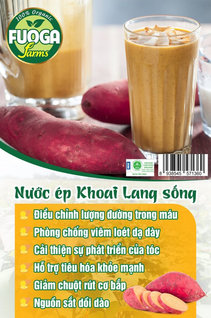 Công dụng gây bất ngờ của nước ép khoai lang sống
